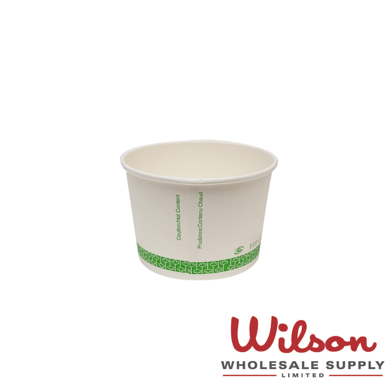 Oil Resistant kraft soup bowl , Disposable Non Toxic soup cup with Lids 16  Oz