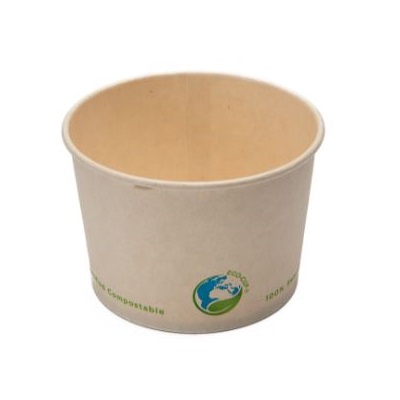 Compostable Soup Cup - Kraft - Wilson Wholesale Supply