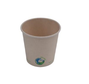 Compostable Bamboo Fibre Hot Cup – Kraft