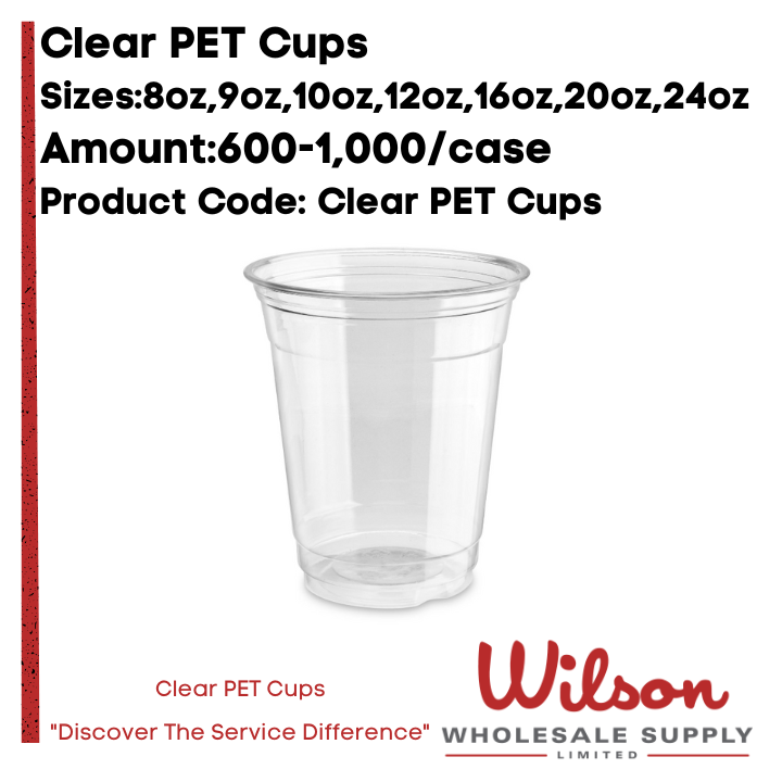 16 oz Crystal Clear PET Plastic Cups - PACKTHISMEAL