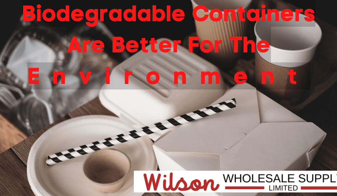 Biodegradable containers are better for the environment