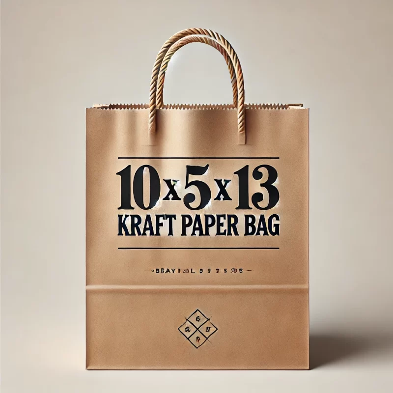 10 by 5 by 13 Paper Bag w Rope Handle