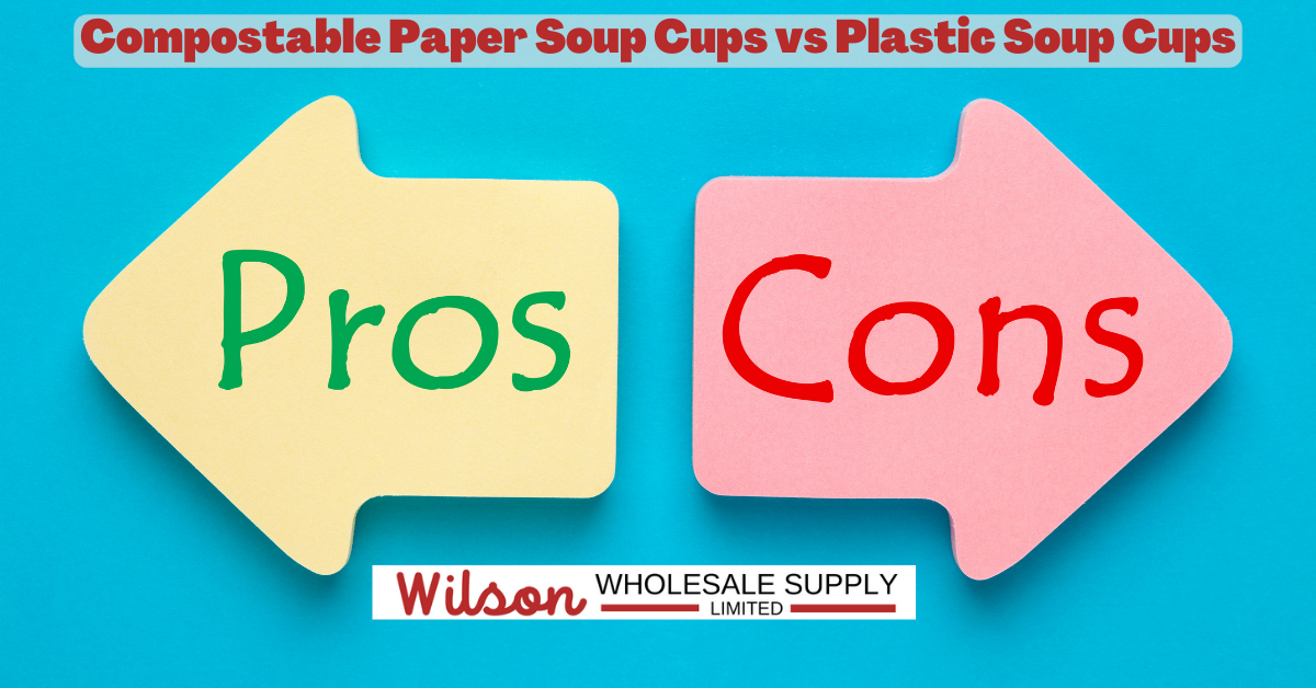 Compostable Paper Soup Cups vs Plastic Soup Cups