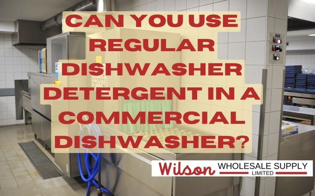 Can you use Regular Detergent in a Commercial Dishwasher?