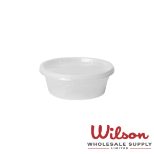 8oz-clear PP deli container-LDPE lid