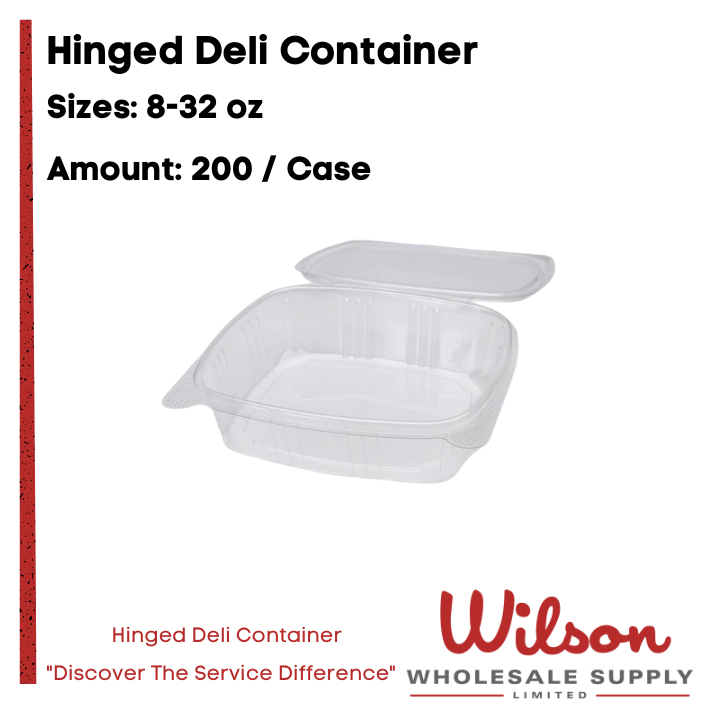 HINGED DELI CONTAINERS